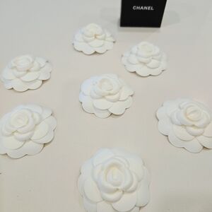 Chanel White Floral Camellia Accessory / Decor